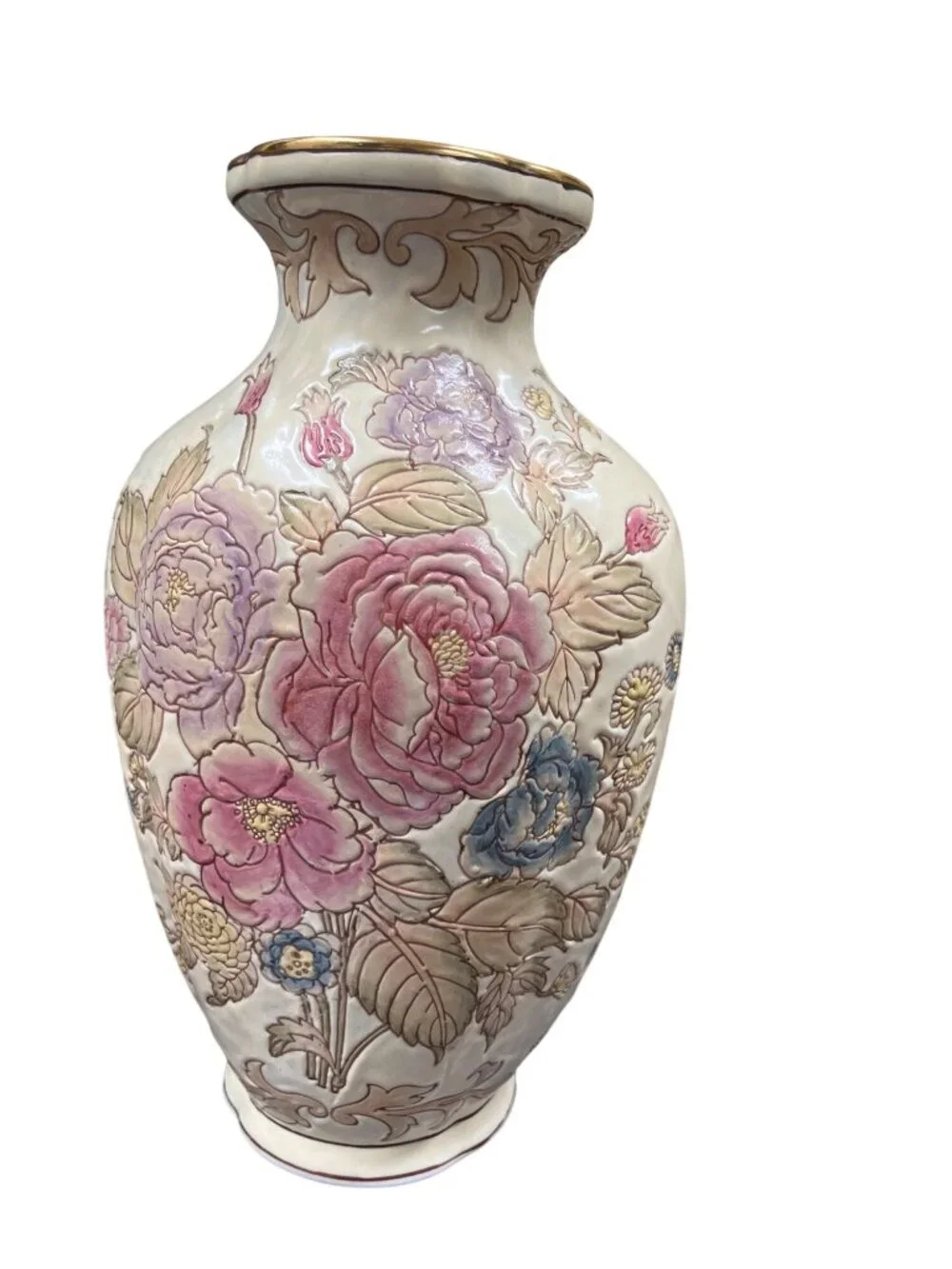 Andrea by Sedak Victoria moss rose vintage ceramic 12.5